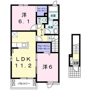 パークビューM’S【2階】の間取り