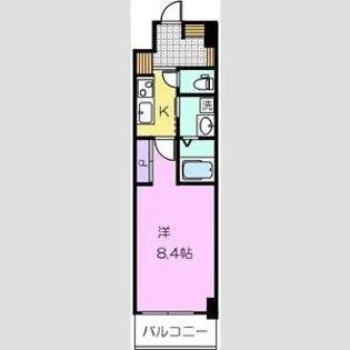 セントフィオーレ本郷【502号室】の間取り