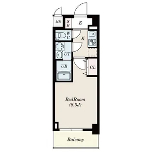 S-RESIDENCE志賀本通North【6階】の間取り