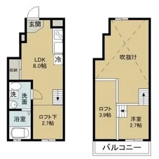 White Hills East【1階】の間取り