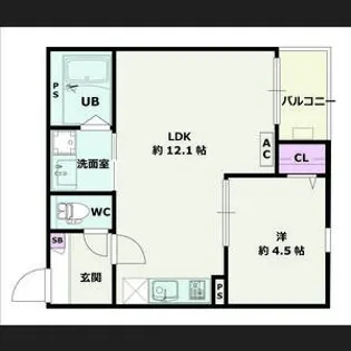 JACK AICHIⅠ【2階】の間取り