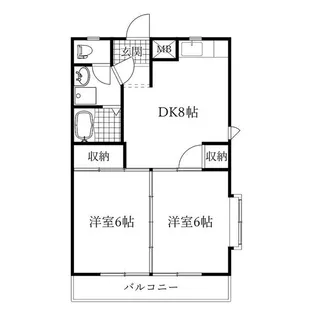 シャンポール高畑【3階】の間取り