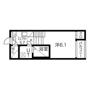 アジュール鶴舞【103号室】の間取り