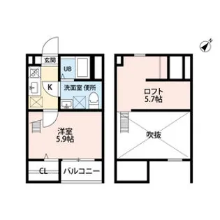 クレール ラ ハウト(クレールラハウト)【1階】の間取り