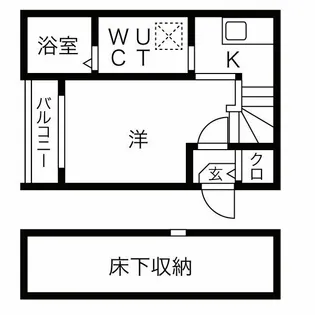 ル・ケレス黄金【1階】の間取り