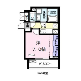アニメート泉【2階】の間取り