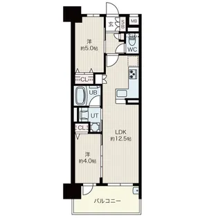 プレサンス ロジェ 名古屋駅NORTH FRONT【3階】の間取り