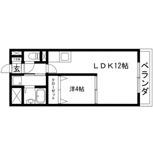 サンマール牛巻【7階】の間取り