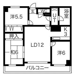 サンハウス大曽根【4階】の間取り