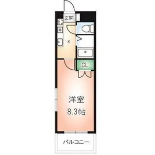ウイング錦【1階】の間取り