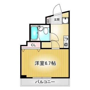 第114プロスパービル【602号室】の間取り