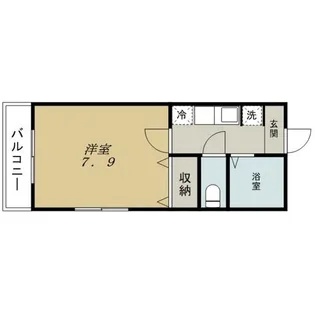 川名ミルキーウェイ【3階】の間取り
