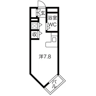 メゾンニックウ【404号室】の間取り