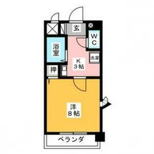 ソフィア柴田【3B号室】の間取り
