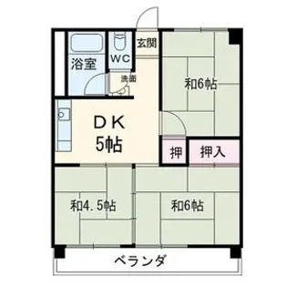 城北ビル(西)【303号室】の間取り