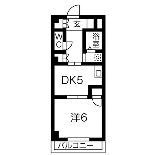 タウンM&E B棟【217号室】の間取り