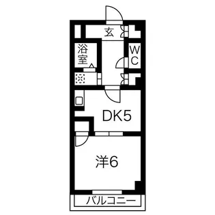 タウンM&E B棟【118号室】の間取り