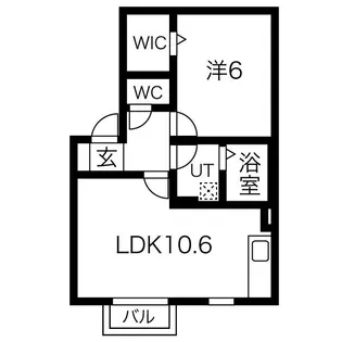レザンコートA棟【2階】の間取り
