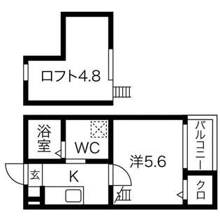 プレンフルII【2階】の間取り