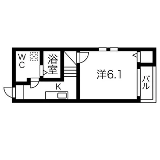 ドヌールⅤ 草薙【1階】の間取り