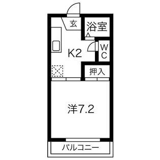 メイプル高島【2階】の間取り