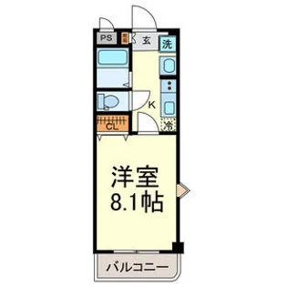 プランドール中村公園【1階】の間取り