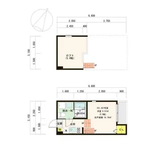 ハーモニーテラス広住町【101【プラン①】号室】の間取り