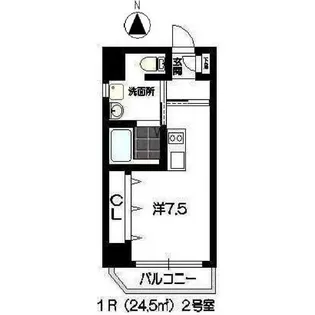 パレット駅西【2階】の間取り