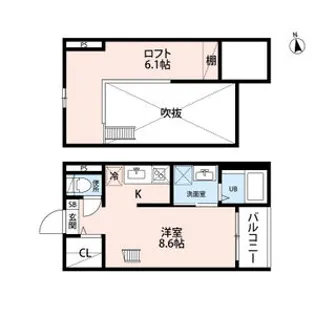 フランシェ【2階】の間取り