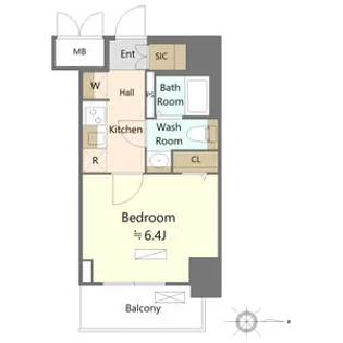 SHOKEN Residence名古屋NORTH【4階】の間取り