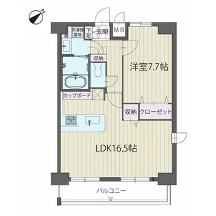 パルティール覚王山【904号室】の間取り