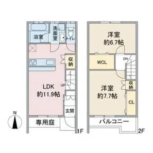 フィオーレ豊が丘【2階】の間取り