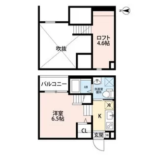 ラフィーネ【101号室】の間取り