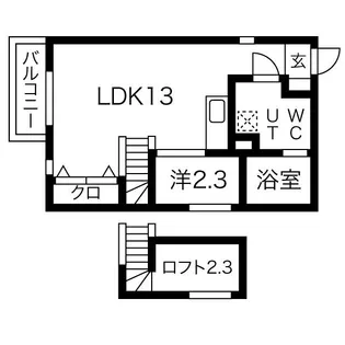 REX新栄【2階】の間取り