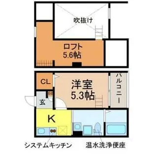 CASA UNO【2階】の間取り