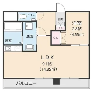 オオタビル【6階】の間取り