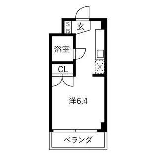 コスモシティ88【407号室】の間取り