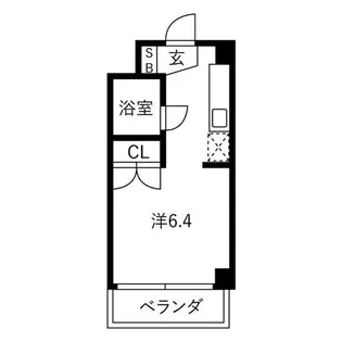 コスモシティ88【510号室】の間取り