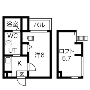 アペラシオン【1階】の間取り