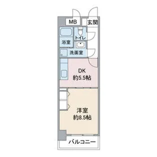 ブランメゾン八龍【5階】の間取り