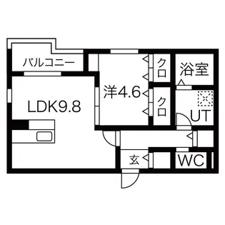 G flat 太閤【3階】の間取り