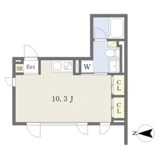 COZY菊井【2階】の間取り