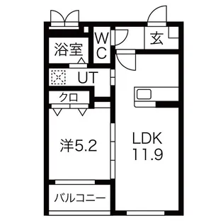 La La La三幸【4階】の間取り