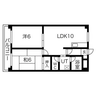 メゾンソシアル【4階】の間取り