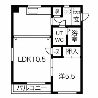 第2メゾン高安【3階】の間取り