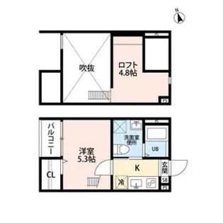 カーサフォルテ辻町(カーサフォルテツジマチ)【2階】の間取り