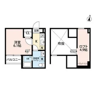 レヴレジール【102号室】の間取り