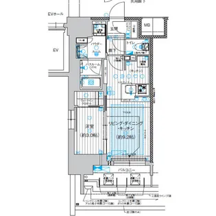 プレサンス レイズ 千種今池【12階】の間取り
