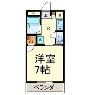 第3クリスタル【2階】の間取り