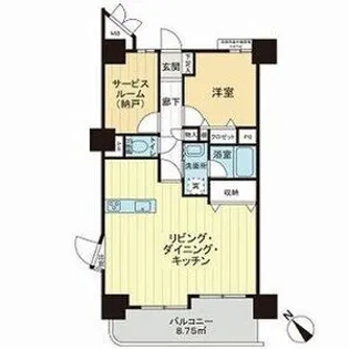 ライオンズシティ鶴舞【6階】の間取り
